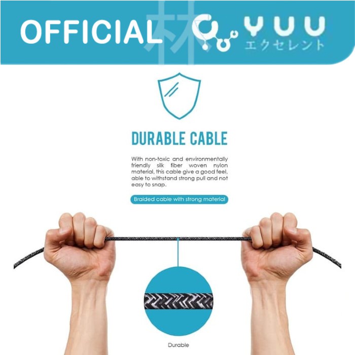 Yuu YCBL02i Data Cable Lightning 2.4A 2 Meter