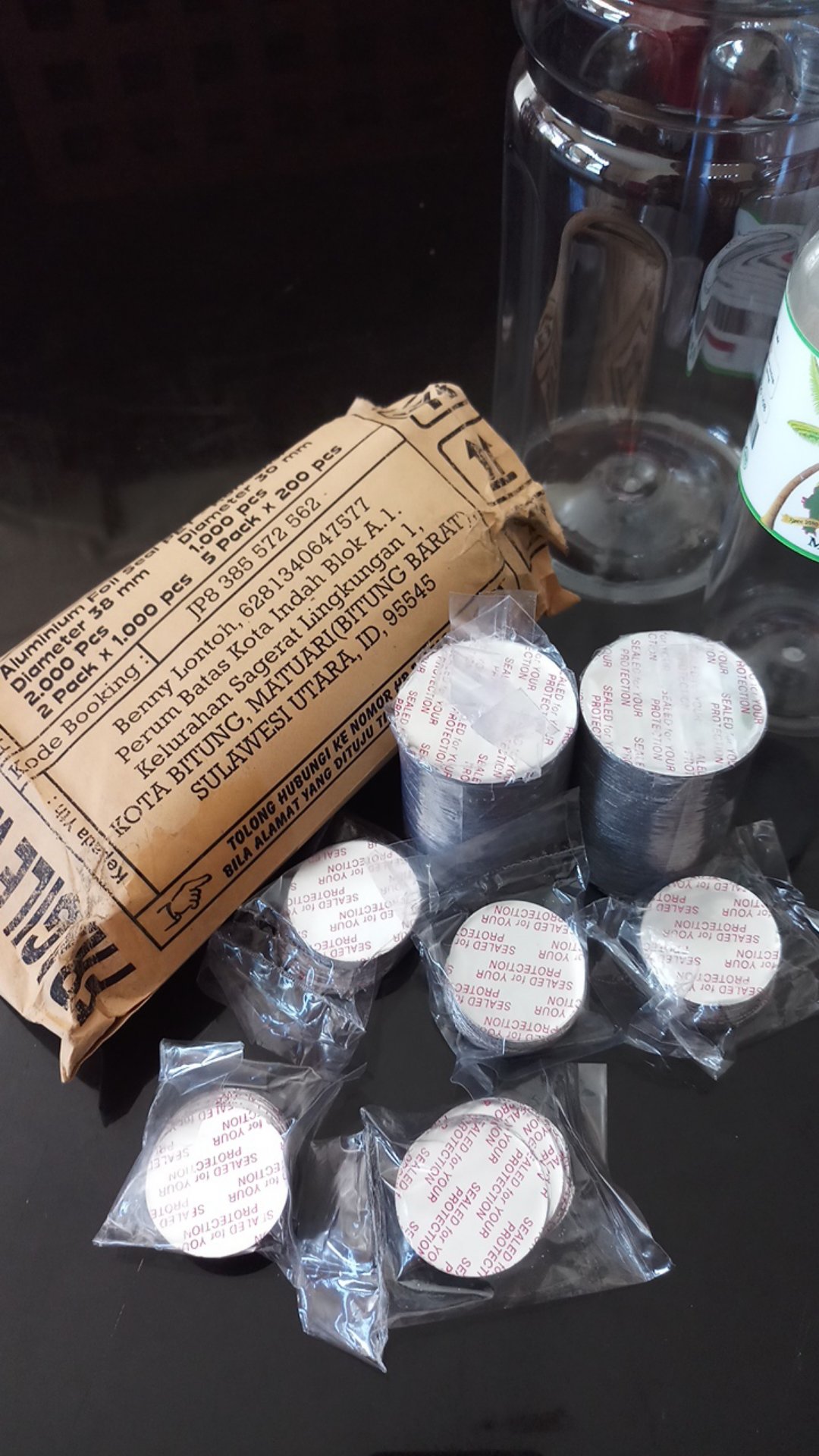 Segel Alufoil Pet Diameter 38 Mm Isi 200 Pcs (setrika)