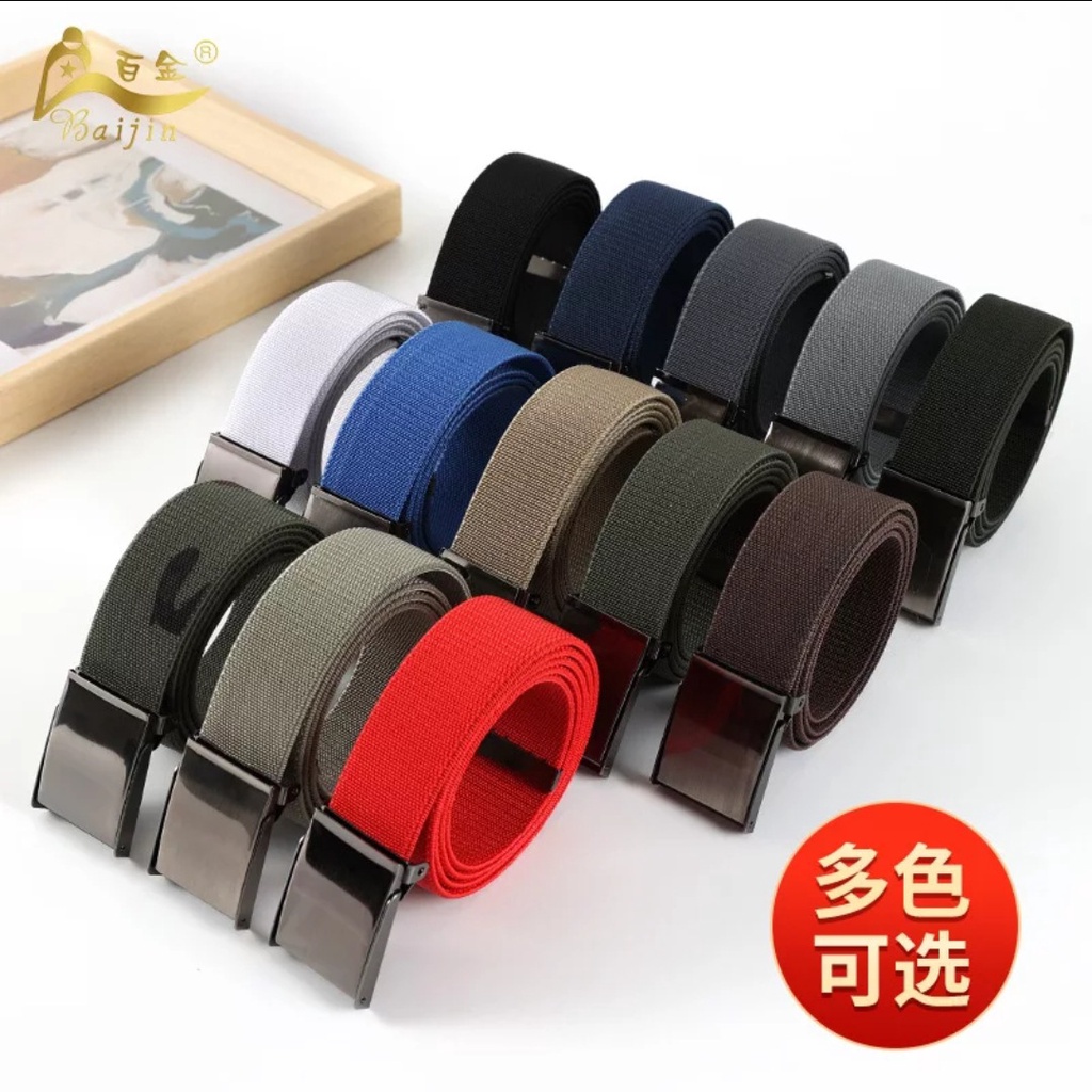 Ikat Pinggang Fashion Pria Kanvas Sabuk Men Belt S045