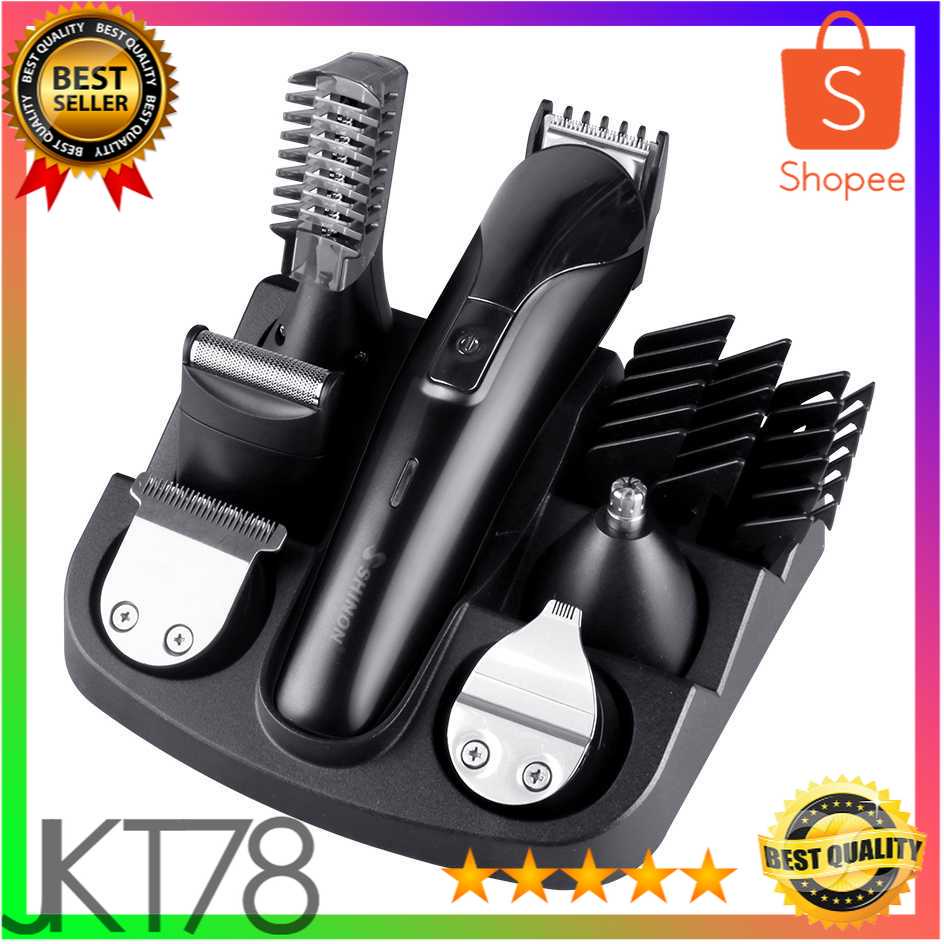 Shinon SH-1711 Alat Cukur Elektrik 6 in 1 Hair Trimmer Emas