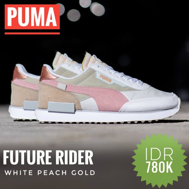 PUMA Future Rider, White Peach Gold, Original sneakers