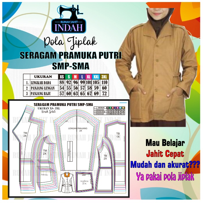 Pola Baju Seragam Pramuka SMP SMA