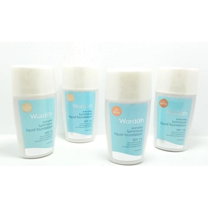 PRODUK ORI ORIGINAL Alas Bedak Cair Wardah Everyday Luminous Liquid Foundation Natural Best