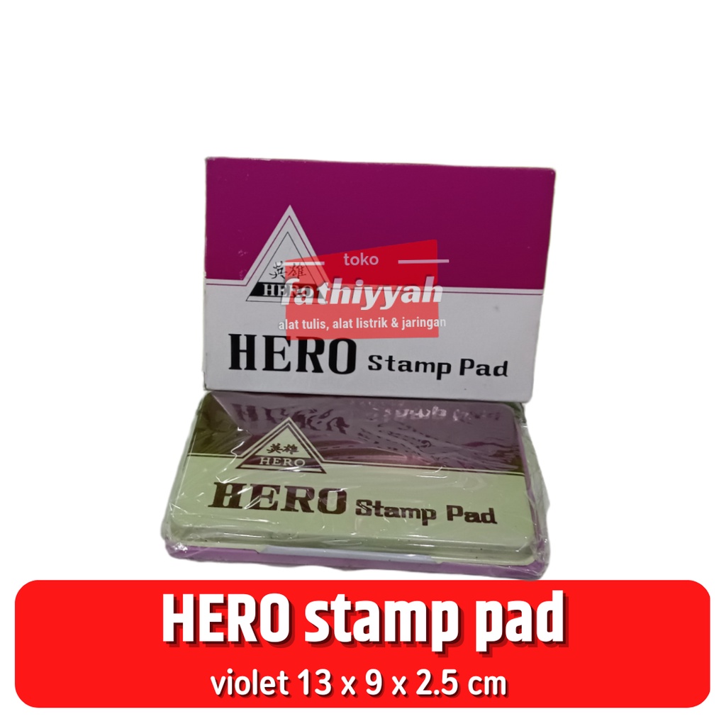 

Hero Stamp Pad / Bantalan Cap Stampad E1460 Violet