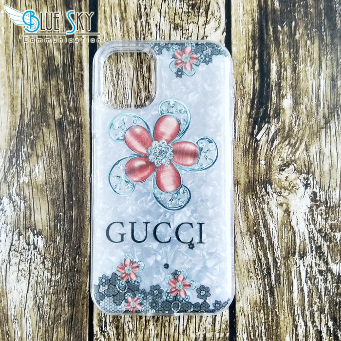 CASING SOFTCASE HARDCASE ANTICRACK BENING MOTIF GUCCI IPHONE 11