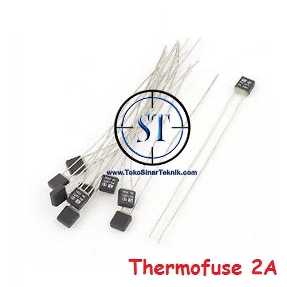 x10 2 Ampere ThermoFuse  Thermal Fuse  Thermostat 2A 115/125/130/135 Derajat isi 10 Pcs