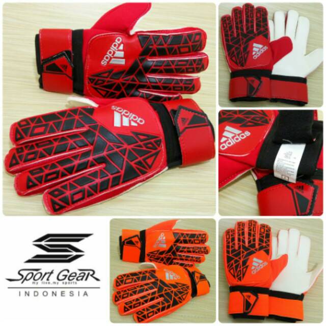 Sarung Tangan Kiper / Keeper Adidas Ace - Telapak Putih
