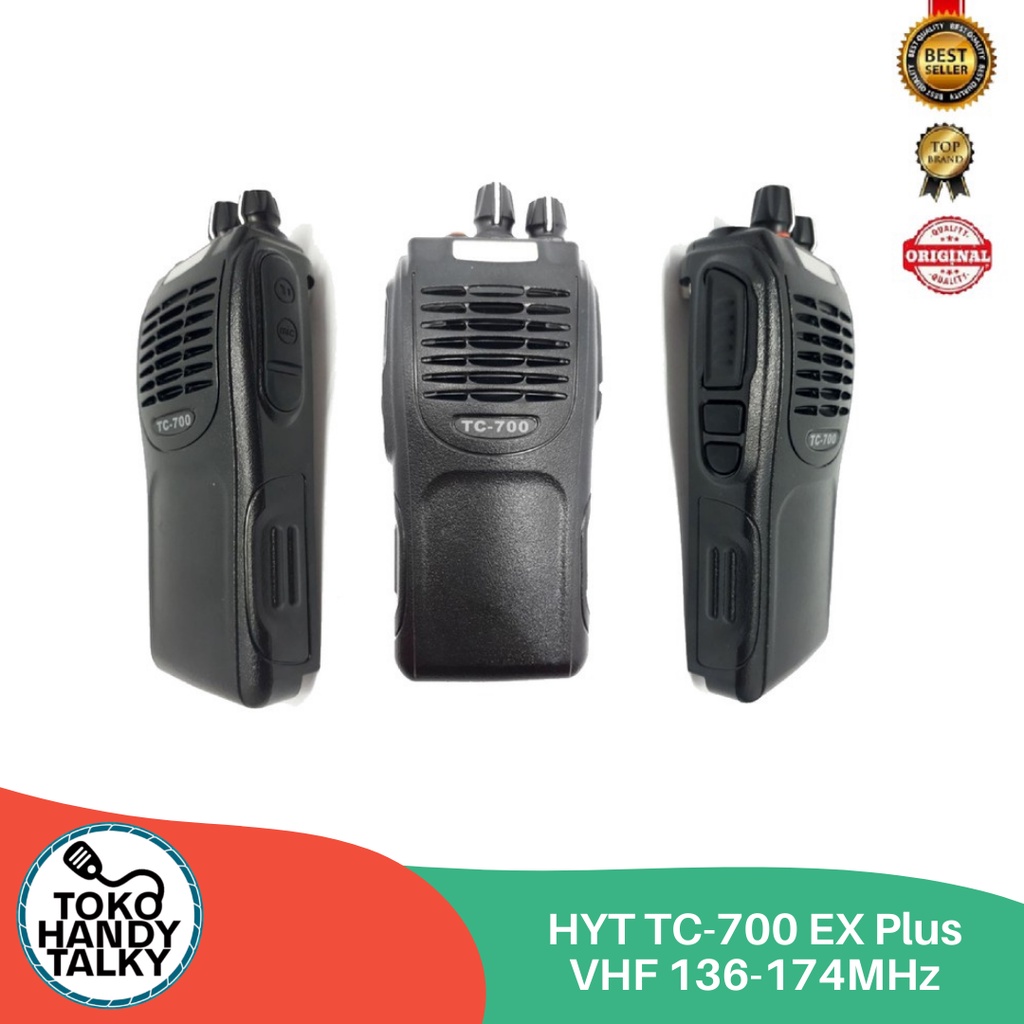 HANDY TALKY HYT TC-700 EX PLUS VHF 136-174MHZ NEW ORIGINAL GARANSI RESMI POSTEL