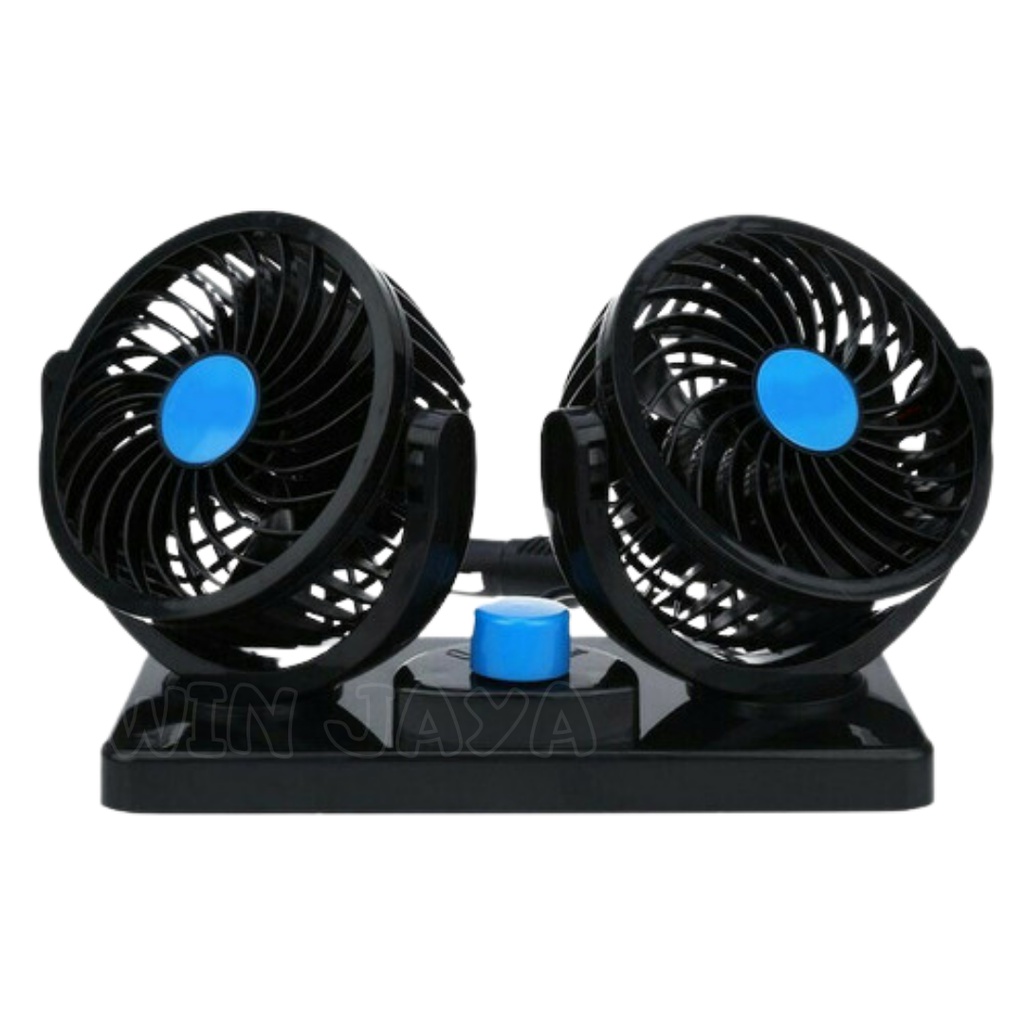 KIPAS ANGIN MOBIL DI LIGHTER 12V COLOK ROKOK FAN DOUBLE BLOWER