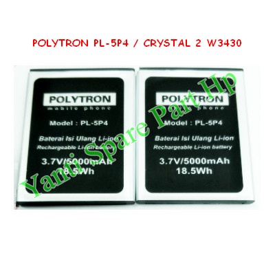 Baterai Polytron Crystal 2 W3430 PL5P4 Original New
