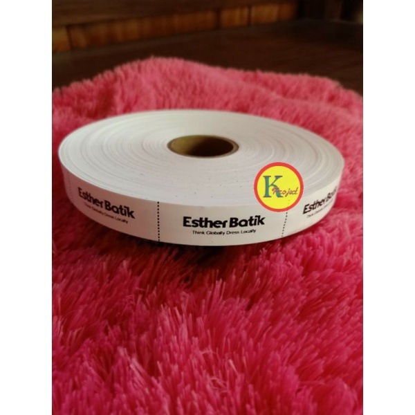 LABEL BAJU TAFFETA - Label Custom Brand Size - Label Hijab