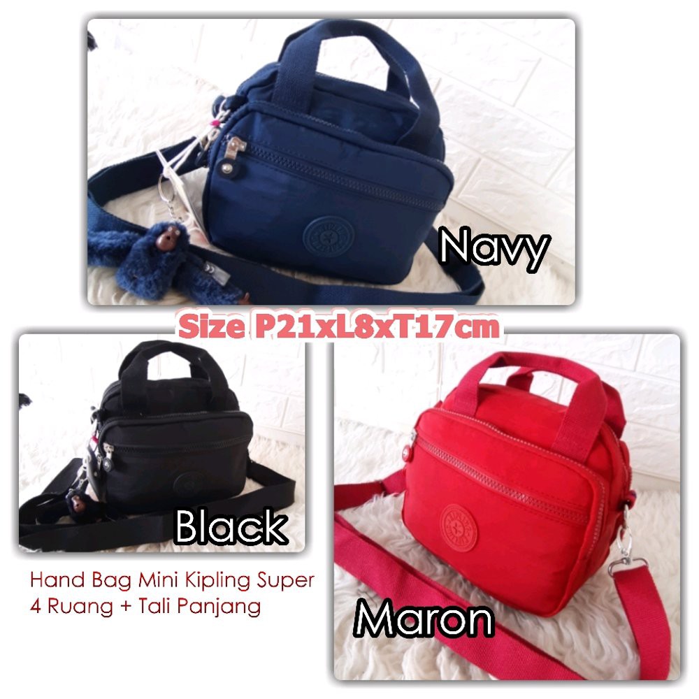 KP9917 Tas Wanita Import Hand Bag Mini Kipling Jinjing dan Selempang 4Ruang