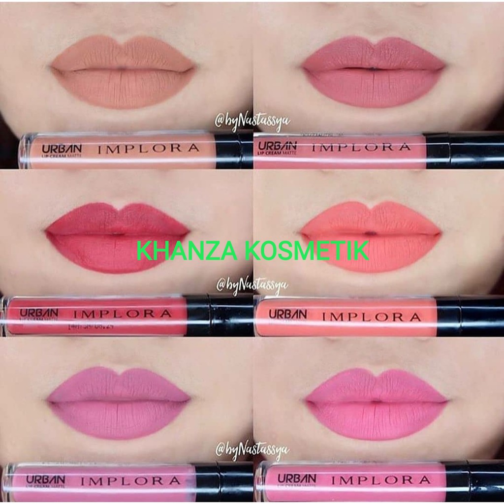 KHANZAACC IMPLORA Urban Lip Cream Matte Original BPOM