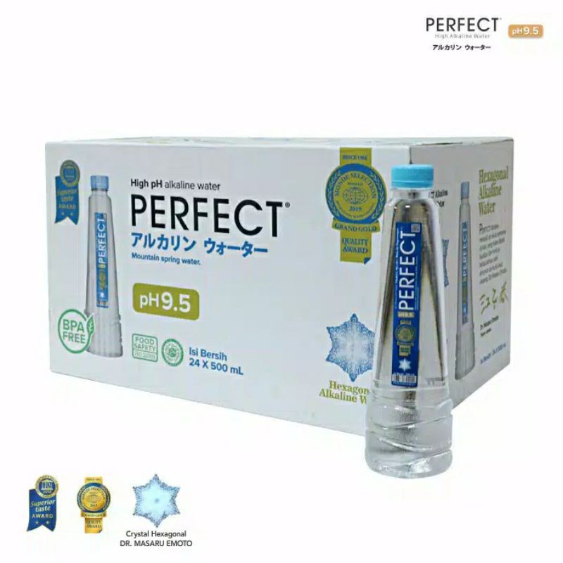 

Perfect Alkaline Water (500ml) pH 9.5 / Air Minum Kesehatan / Beralkali Tinggi