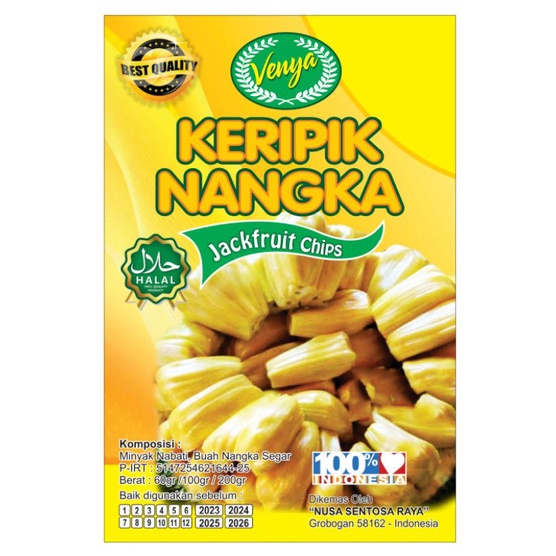 Kripik Buah Nangka 100 gram export Quality