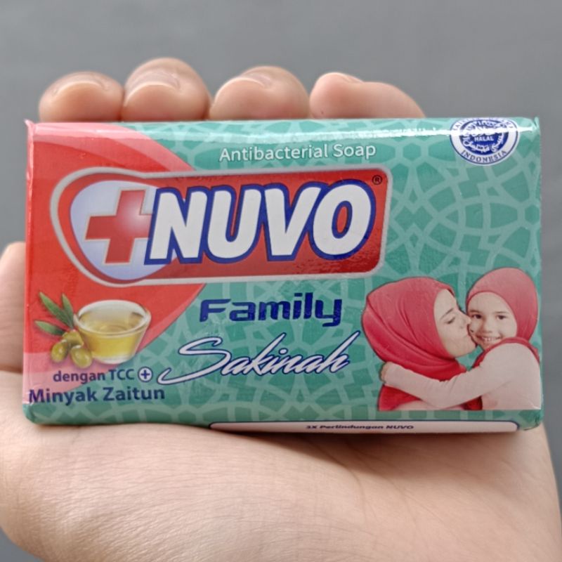 sabun mandi batang nuvo family sakinah minyak zaitun 76gr