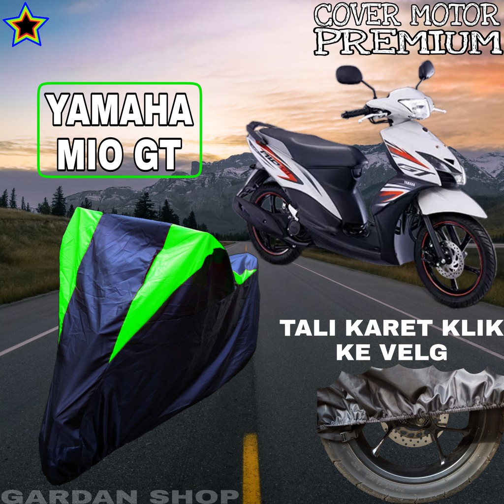 Sarung Motor YAMAHA MIO GT Hitan HIJAU Body Cover Penutup Pelindung Motor Yamaha Mio PREMIUM