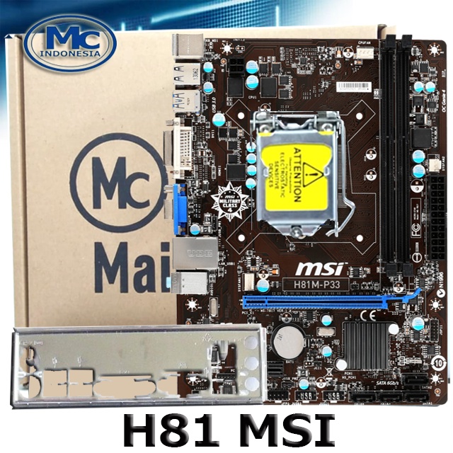 Motherboard Mainboard MOBO H81 Intel LGA 1150 MSI