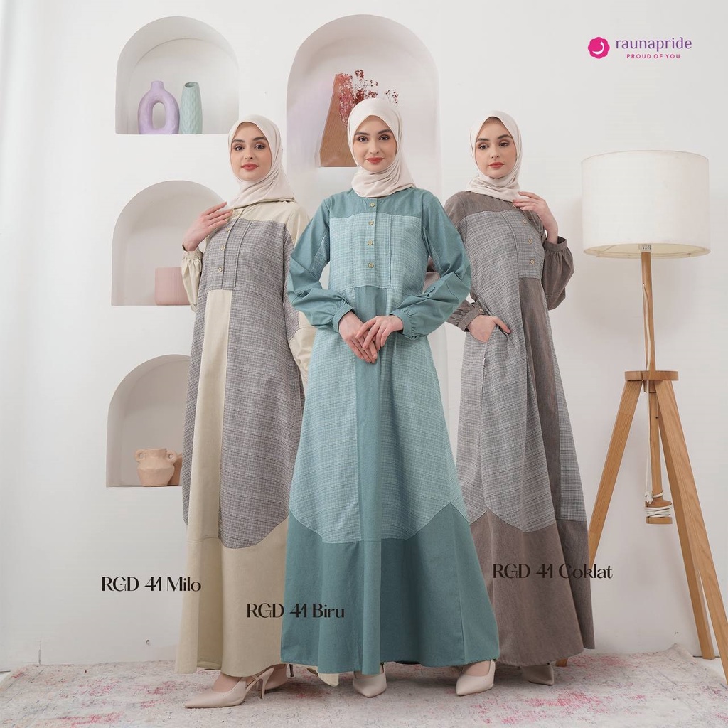 Rauna Gamis katun  Wanita  / GD- 41 / Fashion Muslim