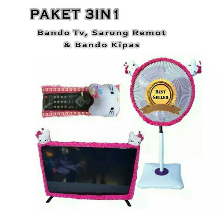 PAKET HEMAT 1 SET (bando TV, bando Remote, Bando Kipas)