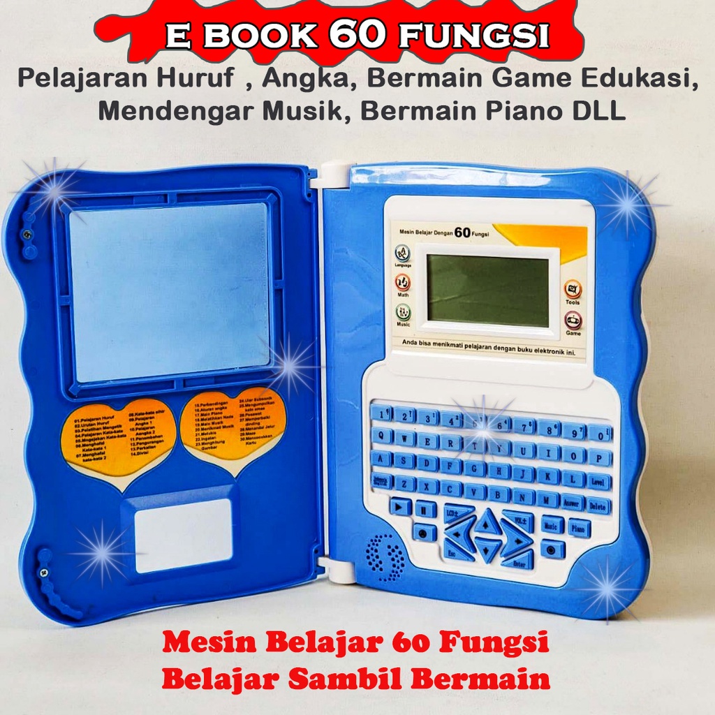 Buku Anak Buku Pintar Elektronik Untuk Anak E Book Muslim 4 Bahasa Mainan Edukasi Kado Ultah K29G-5