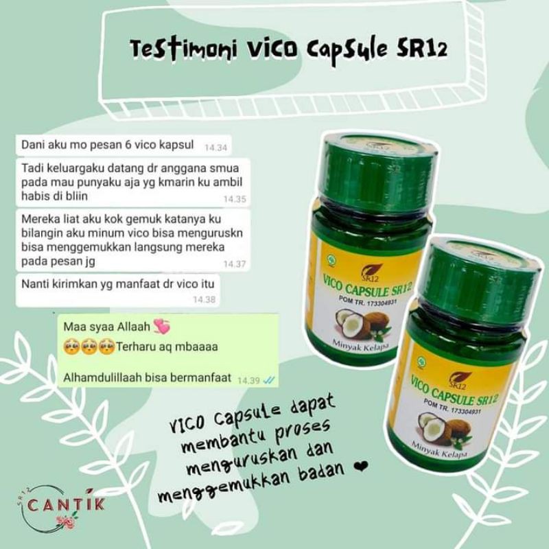 VCO/VCO KAPSUL/VCO KAPSUL BPOM SR12