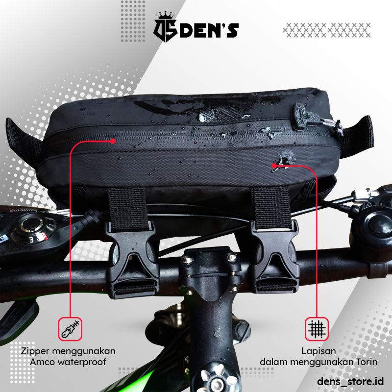 Tas Keranjang Stang Seli Besar Sepeda Lipat Handlebar Bag Mtb Touring