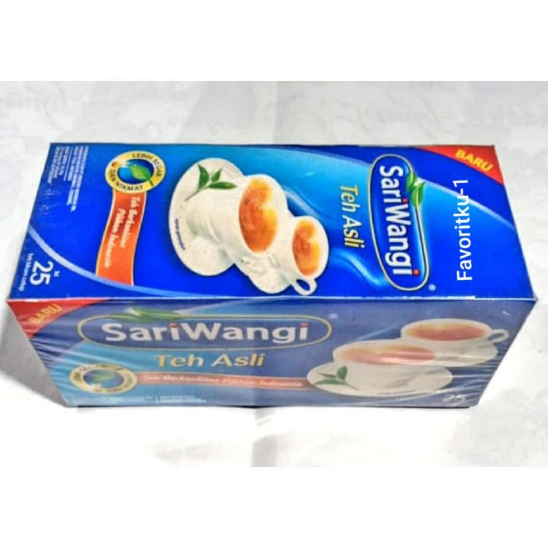 

Teh Celup SARIWANGI (1 Kotak=25 Kantong) 250 gr.