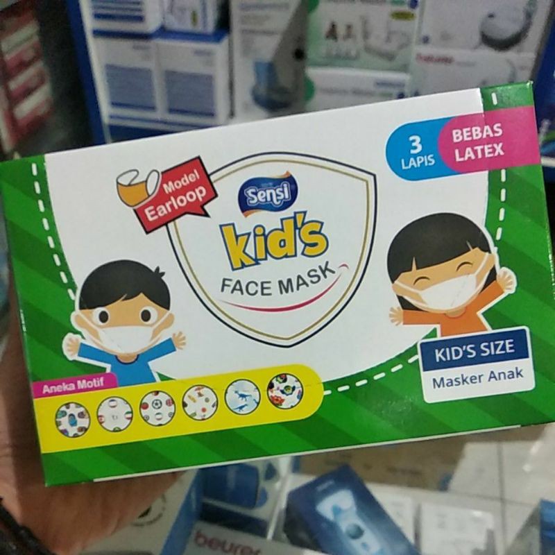 sensi masker anak earloop / masker sensi / masker sensi anak / masker anak