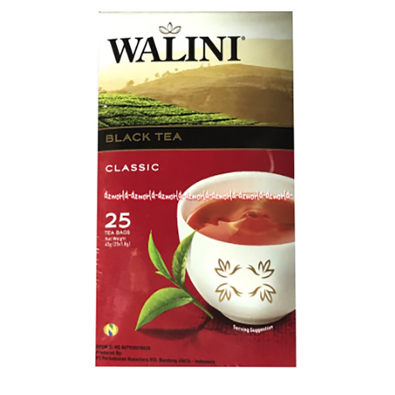 Walini Klasik 25 Bag Tea Walini Classic Teh Celup Teh Hitam Celup Teh Hitam Walini Rasa Original Teh Walinni Blacktea