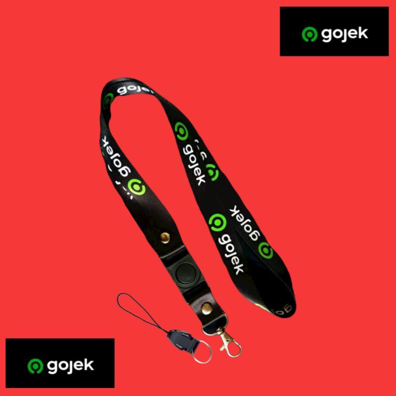 

Lanyard GOJEK tali lanyard DISTRO gantungan kunci name tag id card