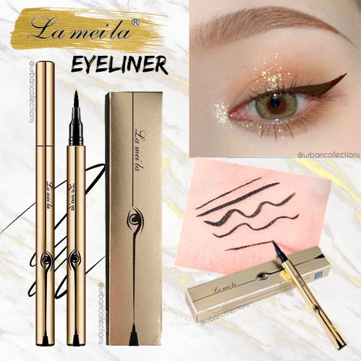 SHINE STAR - LAMEILA Eyeliner Gold / Silver Anti Air &amp; Keringat Eyeliner Spidol Korean Make Up (TERMURAH)