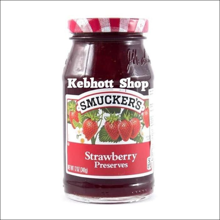 

SMUCKER'S STRAWBERRY PRESERVES SPREAD JAM 340GR | SELAI RASA STROBERRI