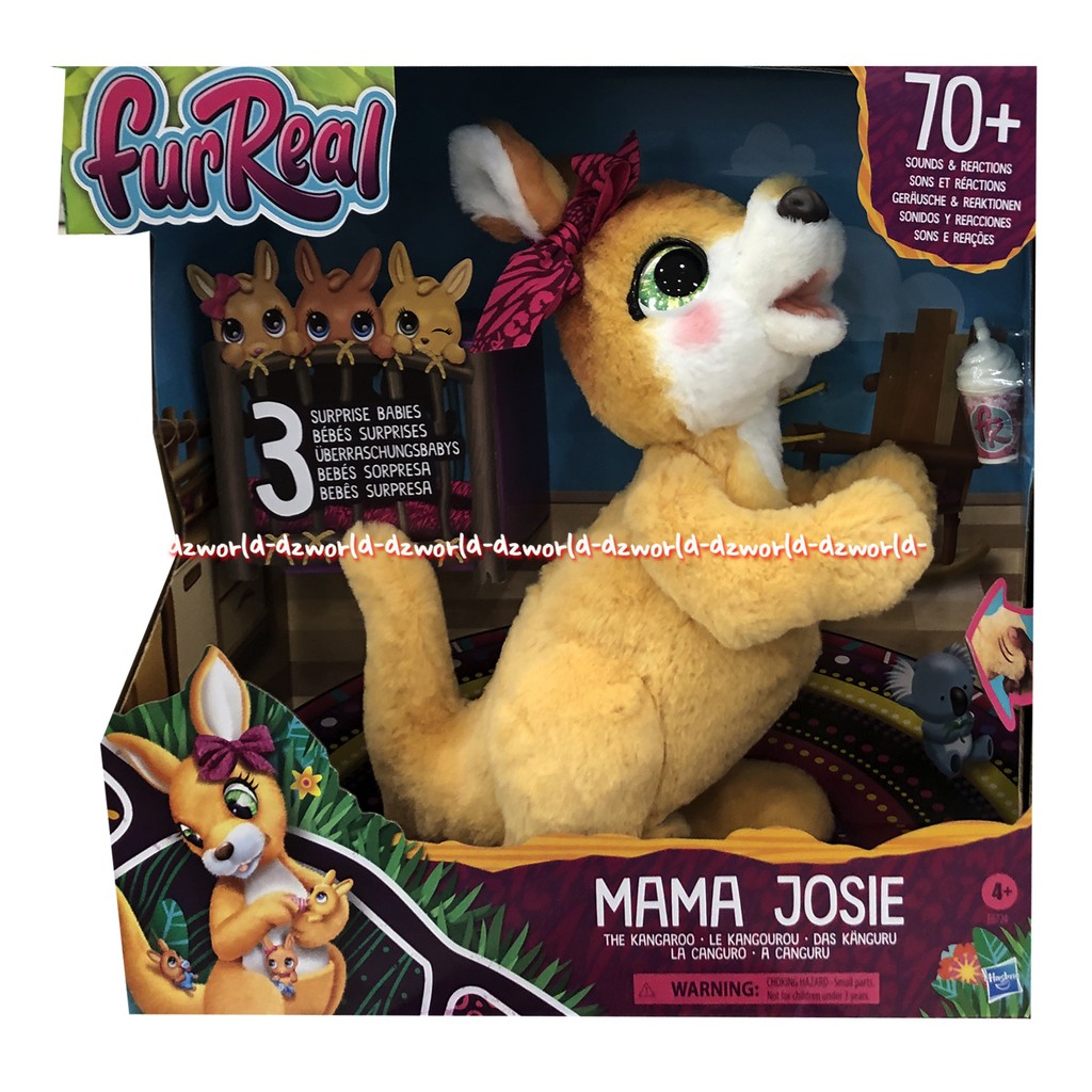 FurReal Mama Josie The Kangoroe 70Sounds Mainan Kanguru