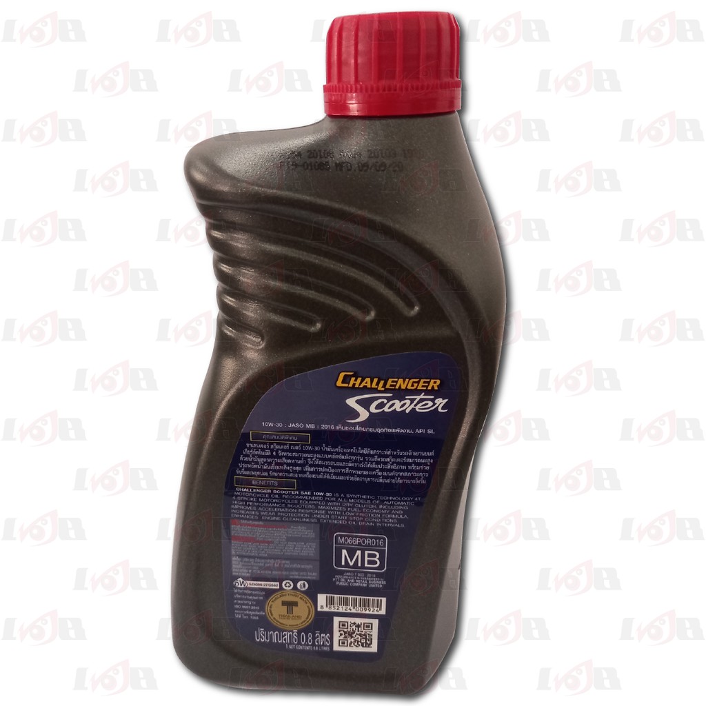 Oli PTT Matic Scooter Challenger 10W30 JASO MB Lubricants Oil Motor Matik Universal 800ml