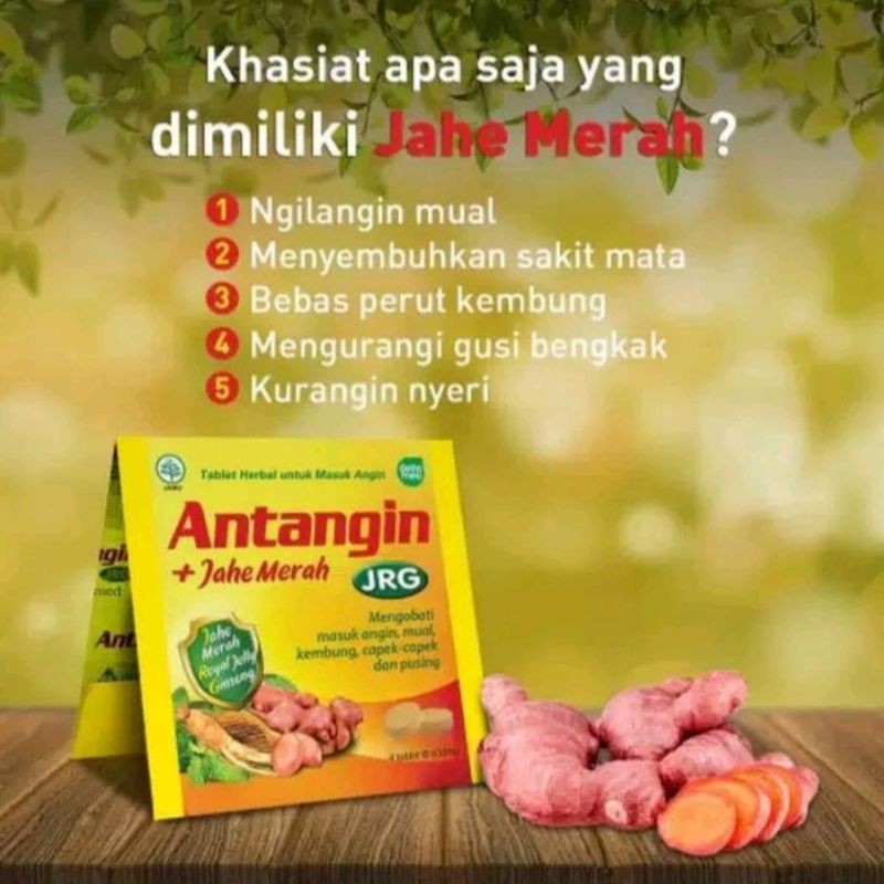 Antangin Tablet Herbal (Isi 4 Tablet)