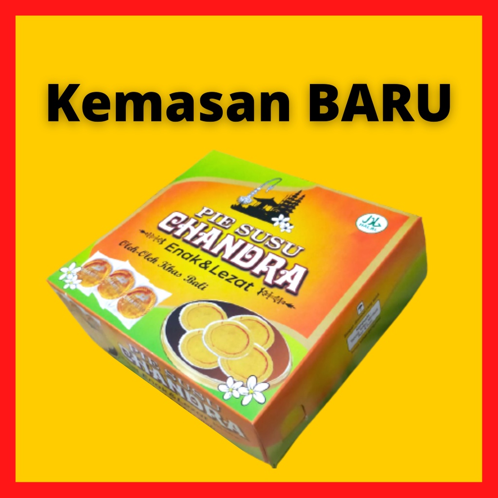 Pie Susu Bali CHANDRA isi 50pcs | Pie Susu Chandra Harga Grosir | Pai Susu Murah Oleh-oleh Khas Bali Original | egg tart | makanan khas bali