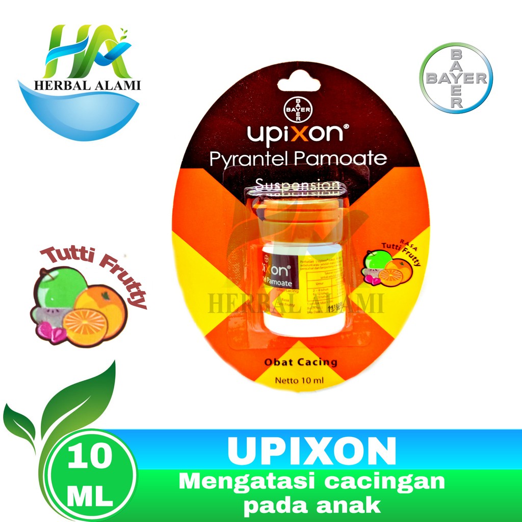 Upixon Pyratel Paamoate Suspension - Obat Cacing Rasa Tutti Frutty