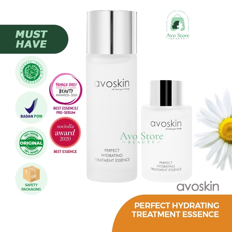 Avoskin Perfect Hydrating Treatment Essence 100ML dan 30ML / Hydrating, Mencerahkan Avoskin