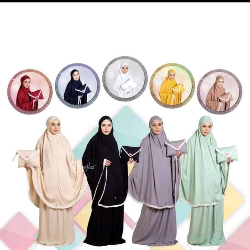 mukenah hyget traveling/mukenah polos/mukenah mewah