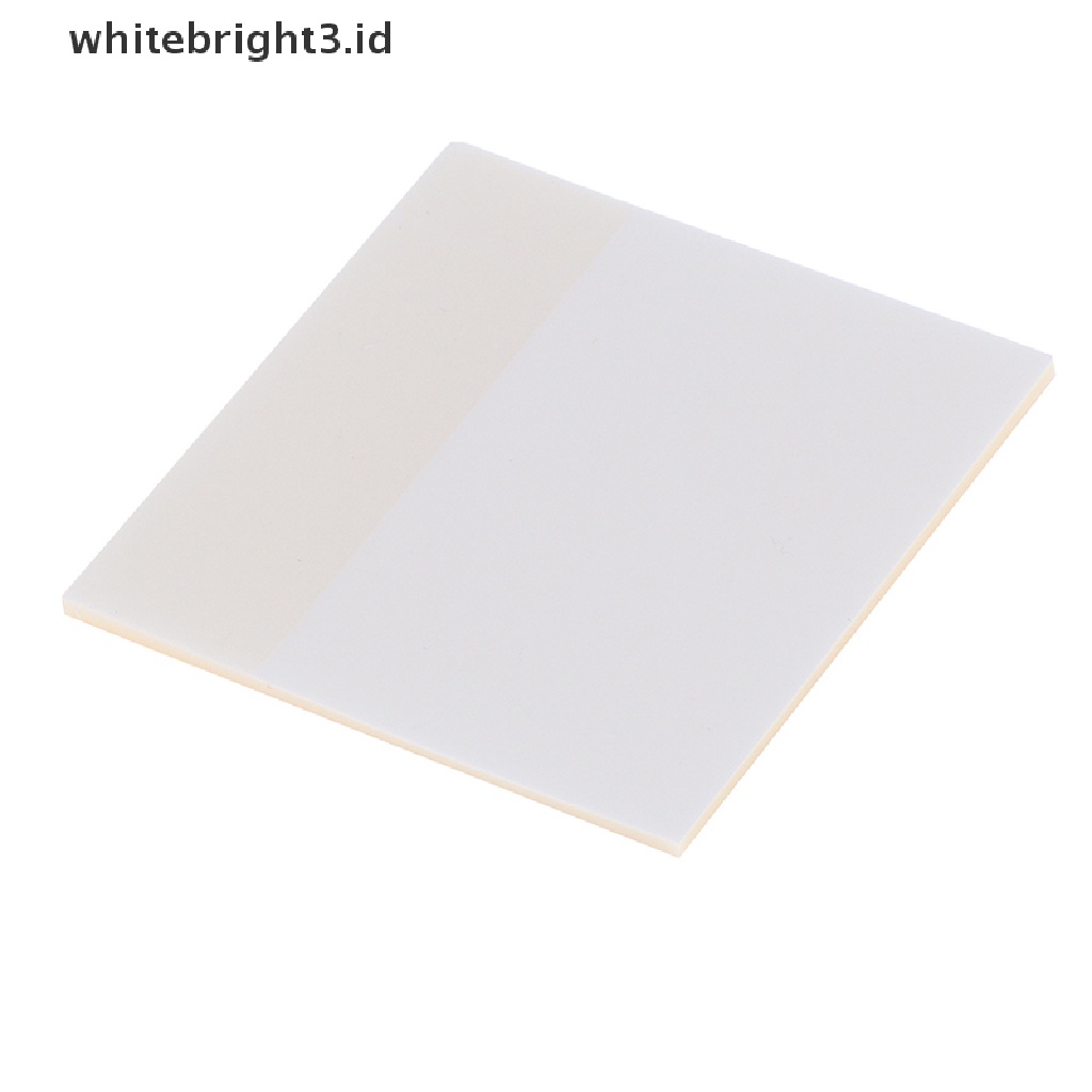 (whitebright3.id) 50 Lembar Kertas Memo Sticky Note Transparan Anti Air