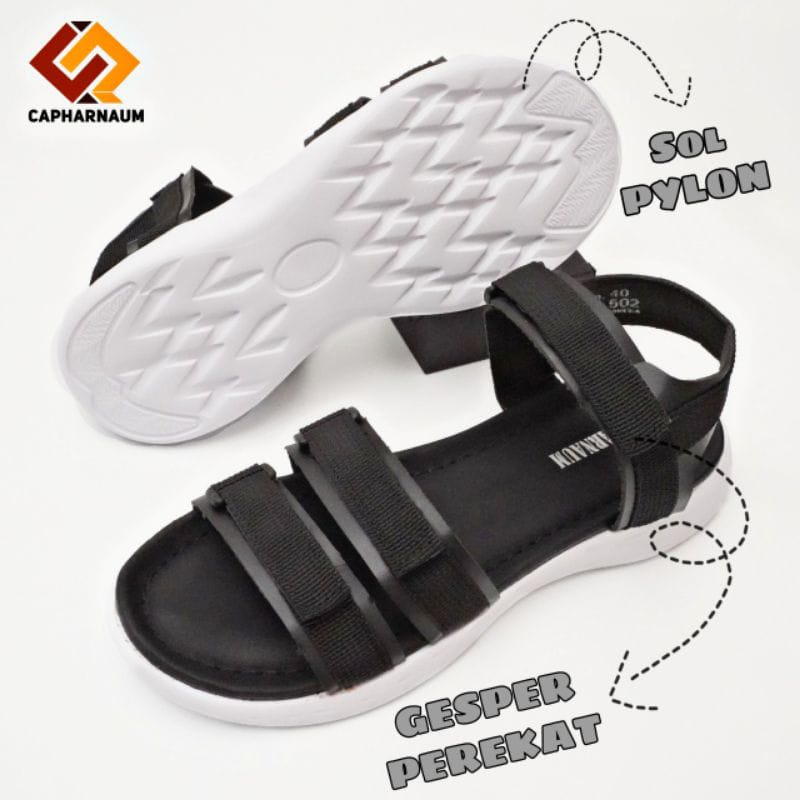 Capharnaum PPL 502/ Sandal Gunung Korea Wanita/ Sendal Gunung Tali Cewek Casual/ Sandal Tali Gunung 