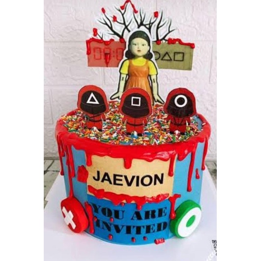 

Kue ulang tahun squid game - kue ultah squid game