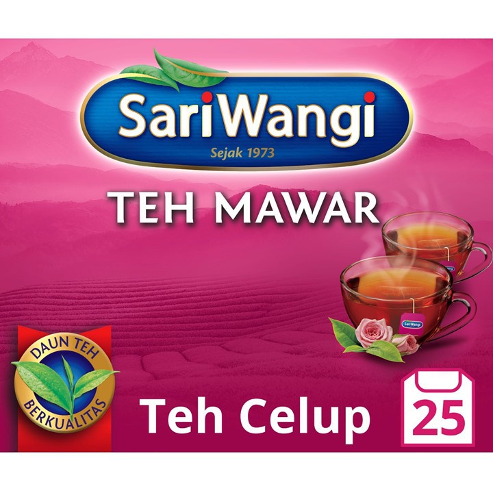 Promo Harga Sariwangi Teh Mawar 45 gr - Shopee