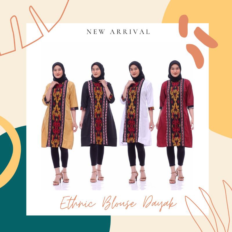 DRESS ETHNIC • BATIK MODERN • BATIK • DRESS • PAKAIAN WANITA