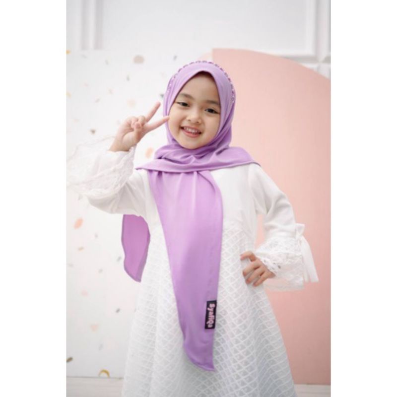Afsheenastore Pashtan Ayesya Jilbab Anak Kerudung Pashmina Instan Payet Usia 0 Sampai 9 Tahun