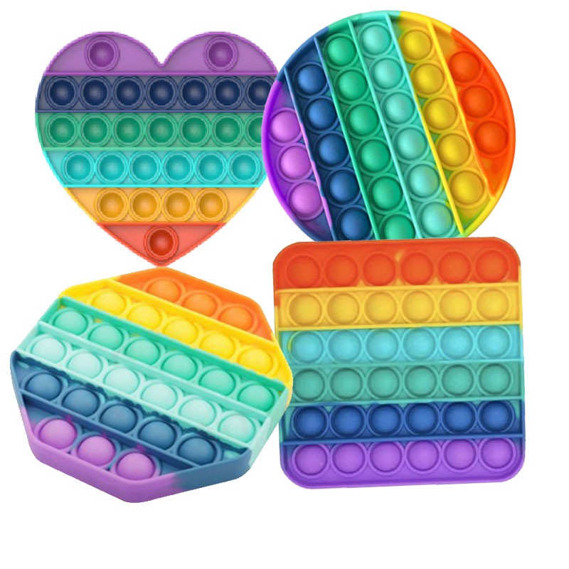 READY JAKARTA- push pop it murah fidget toy rainbow mainan anak  bubble Usensory toys stress relieve-4
