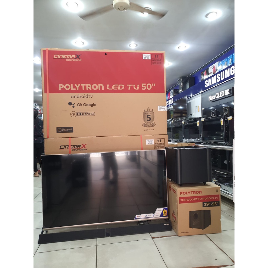 POLYTRON ANDROID WITH SOUNDBAR LED TV UHD 4K PLD50BUG9959 / PLD 50BUG9959