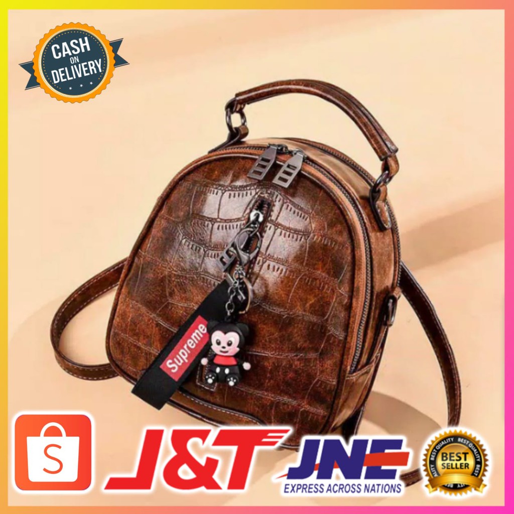 TAS WANITA RANSEL SUPREME MULTIFUNGSI/TAS SELEMPANG WANITA/TAS WANITA BACKPACK#100230