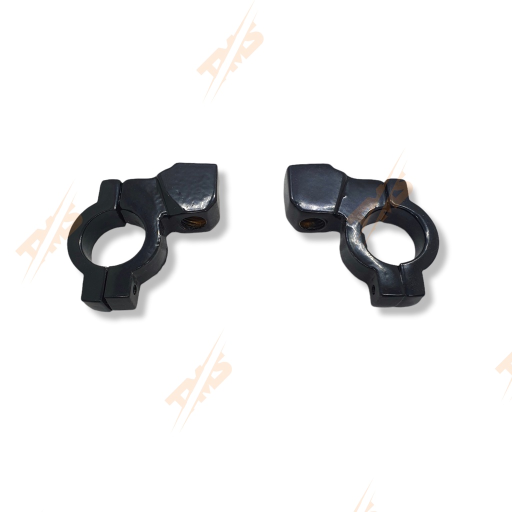 Dudukan Bracket Breket Adaptor Dudukan Spion CNC Stang Drat Honda Sepasang Universal Satria Fu Vixion 2pcs